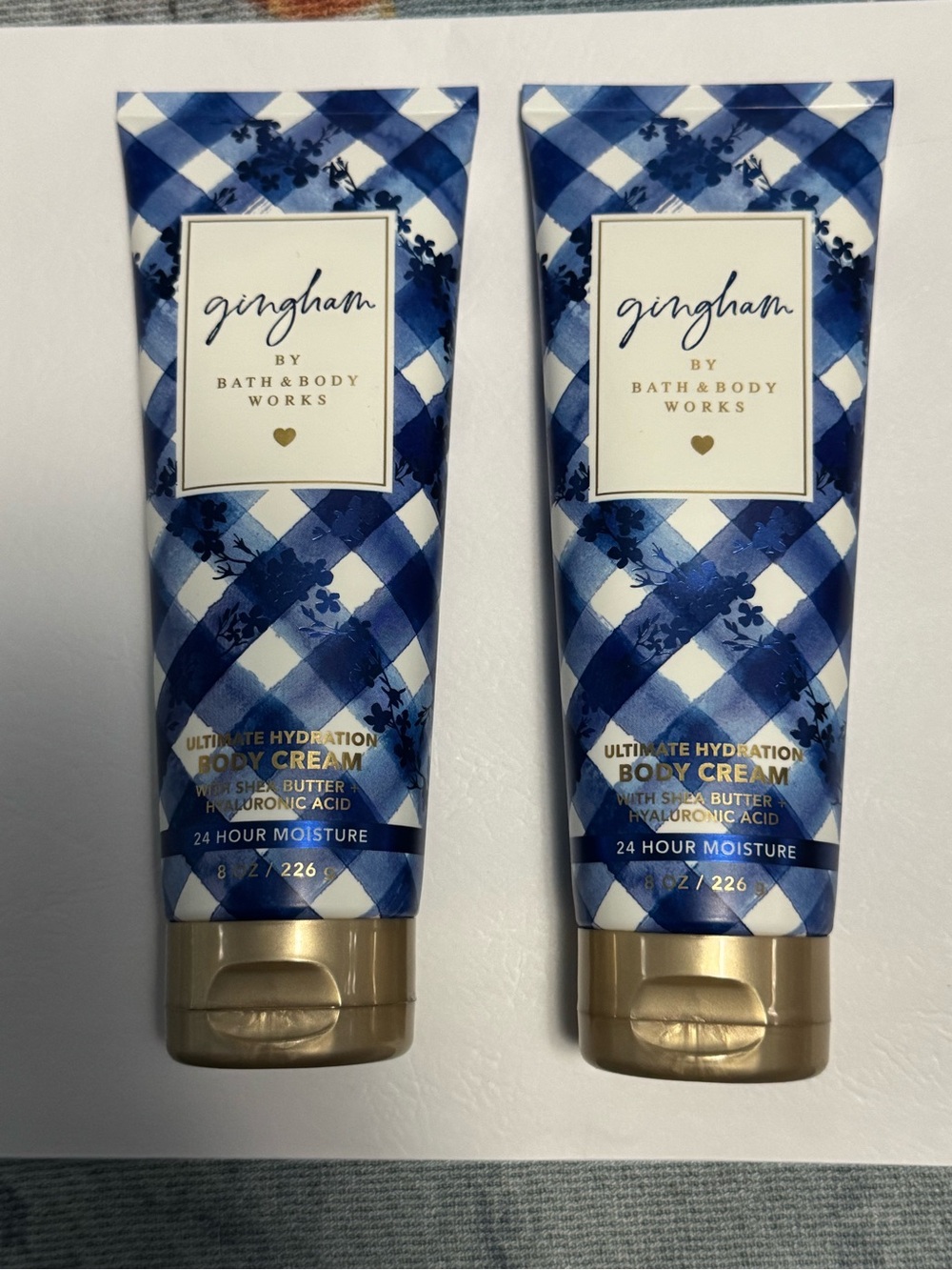 NWT Bath & Body Works Gingham Ultimate Hydration Body Cream (2 included) - 8oz